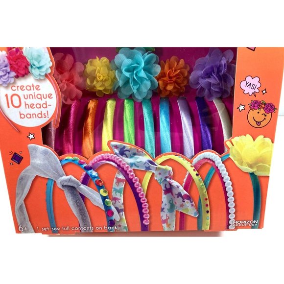 JUST MY STYLE Fun FASHION HEADBANDS UNICORN Birthday Party Set 10 Hair Band - Picture 3 of 5